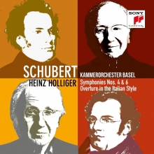 Schubert:Symphonies nos.4 & 6/Overture in  the Italian Style - de Kammerorchester Basel/Heinz Holliger